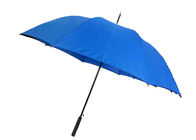 چتر اتوماتیک آبی بسته ، دسته چوبی جامد استیک ، دسته مستقیم تامین کننده