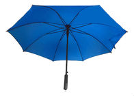 چتر اتوماتیک آبی بسته ، دسته چوبی جامد استیک ، دسته مستقیم تامین کننده