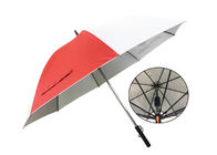 چتر باران غیر معمول بادوام ، چتر با شارژر USB 190t Pongee تامین کننده