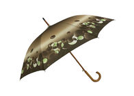 8 پانل پلی استر چوبی استیک چتر Umbrella Uv طرح محافظ Pongee گل تامین کننده