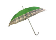 چتر سبز دستگیره J ، خودکار باز کردن چتر آلومینیومی چتر باز تامین کننده