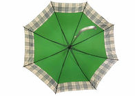 چتر سبز دستگیره J ، خودکار باز کردن چتر آلومینیومی چتر باز تامین کننده