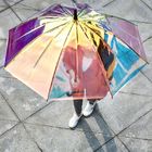 چترهای بارانی پلاستیکی فلزی هفت ، دسته پلاستیکی چتر بارانی شفاف تامین کننده