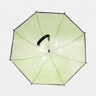 پو پارچه ، پاک کردن چترهای بارانی پلاستیکی ، چتر گنبدی شفاف خودکار باز است تامین کننده
