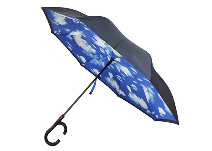 فایبرگلاس قاب دو لایه معکوس از چترهای سفارشی پارچه ای سفارشی شده با چتر معکوس تامین کننده
